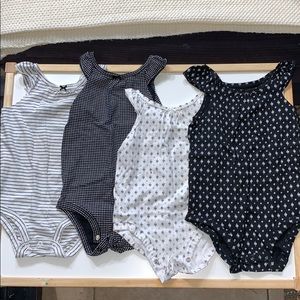 5 pack carters baby girl onesie